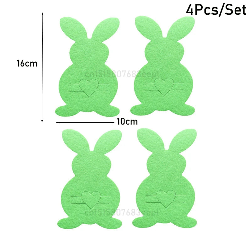 Easter Felt Cutlery Holder 4Pcs