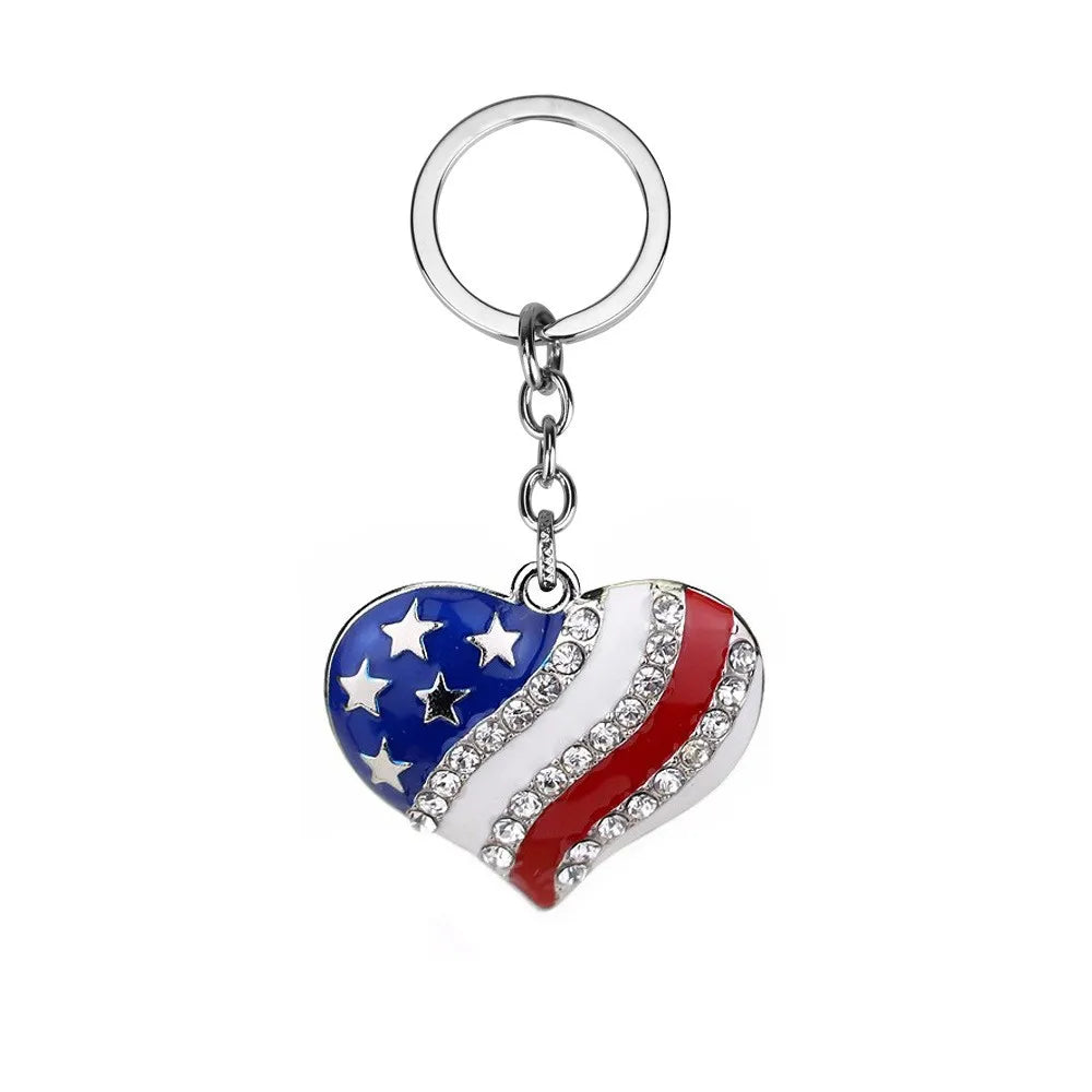 America Flag Keychain