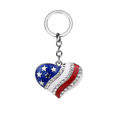 America Flag Keychain