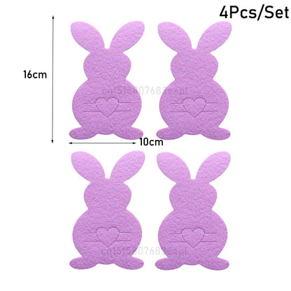 Easter Felt Cutlery Holder 4Pcs