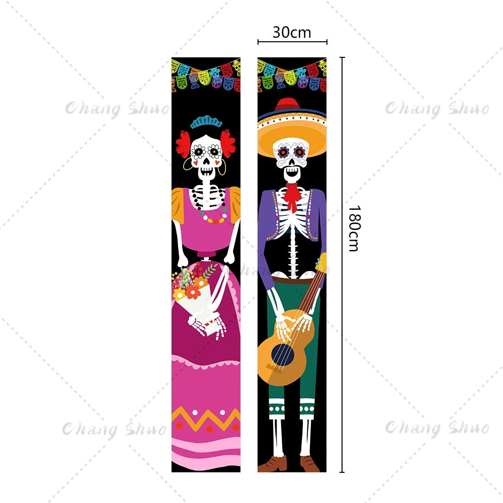 Porch Banner Dia De Los Muertos