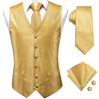 Men Colorful Vest + Tie