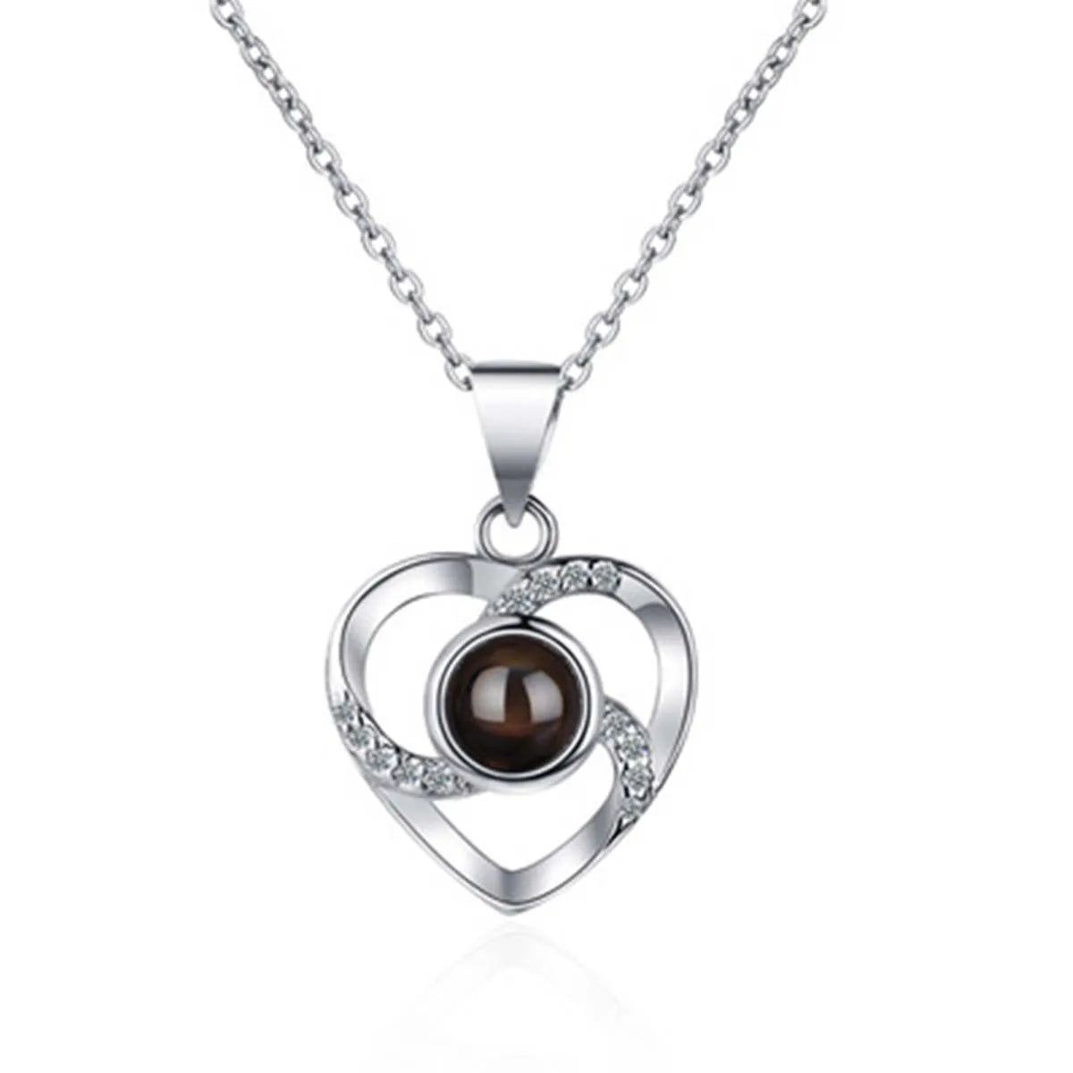 Love Necklace with Flower Gift Box