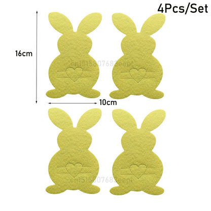 Easter Felt Cutlery Holder 4Pcs