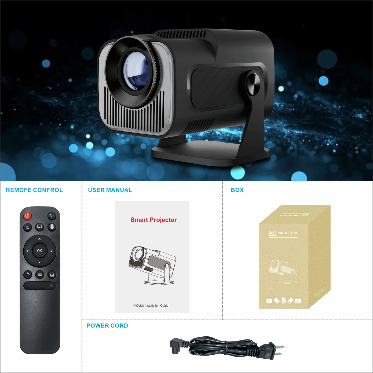 Mini Portable 4K Projector