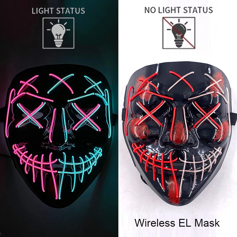 Neon LED Purge Mask