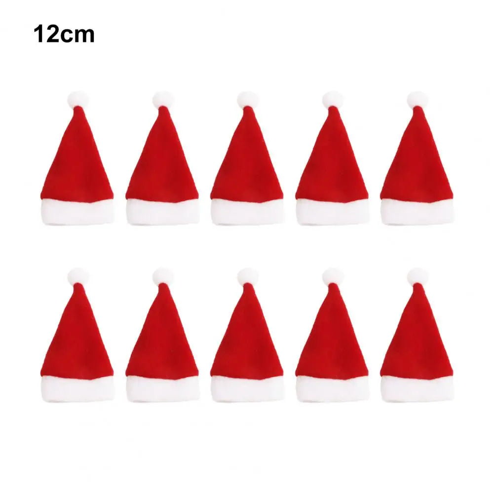 Mini Santa Decoration Hat 10Pcs