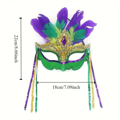 Carnival Feather Mask