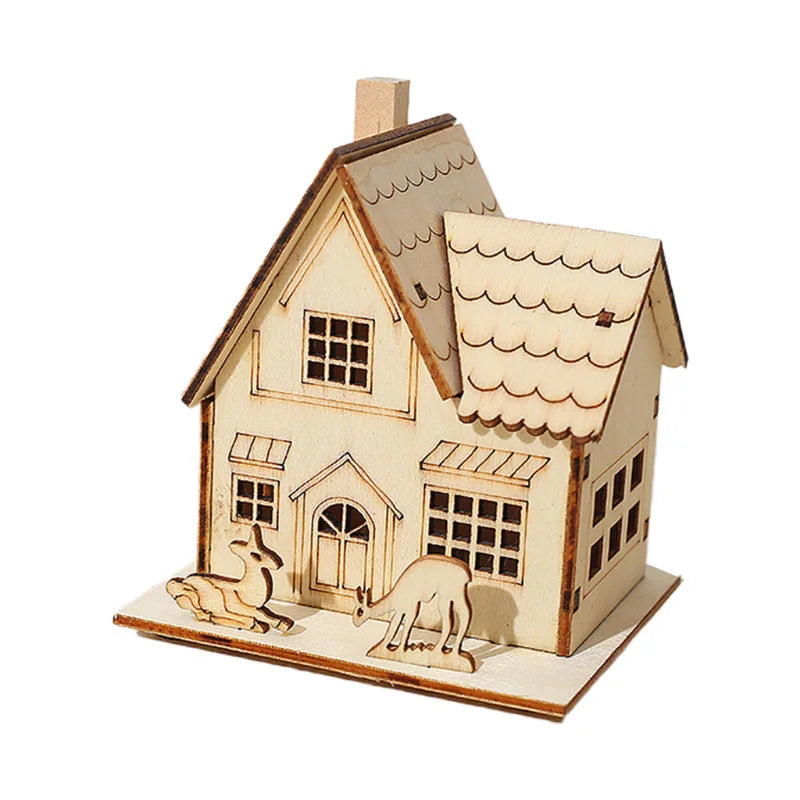 Mini Christmas DIY Wooden House