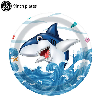 Shark Theme Tableware and Decoration