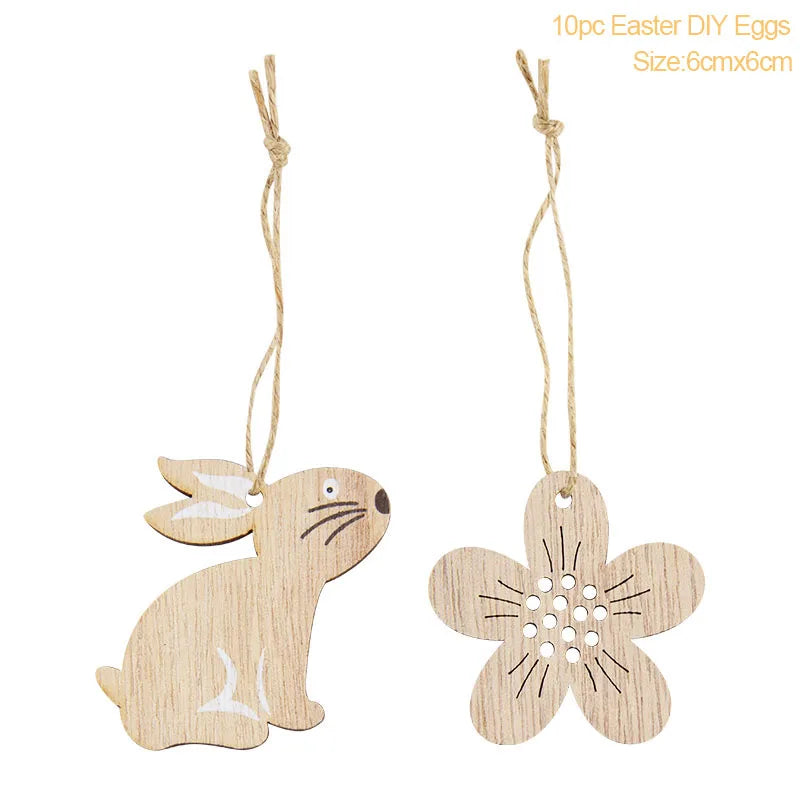 Multiple Wooden Easter Decoration