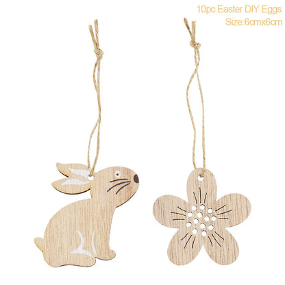 Multiple Wooden Easter Decoration