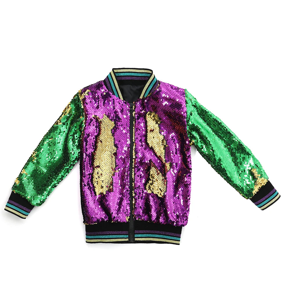 Mardi Gras Long Sleeve Coat