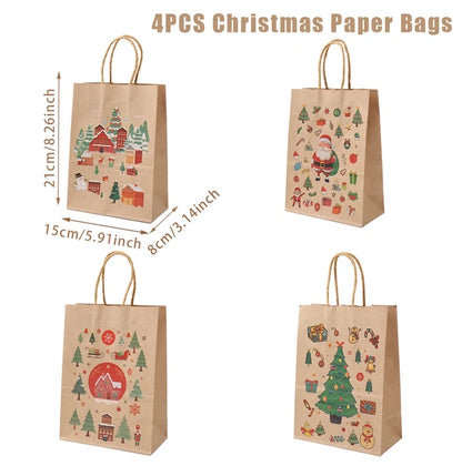 Christmas Kraft Paper Bag