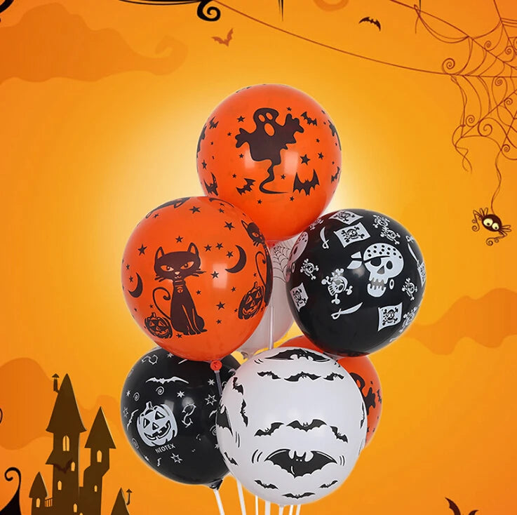 Halloween Colorful Balloons 10/20/30Pcs