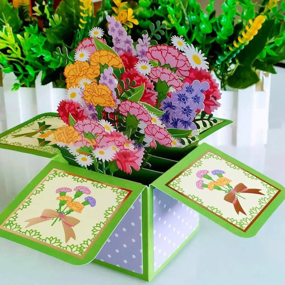 Bouquet Greeting Card 3D Pop-up