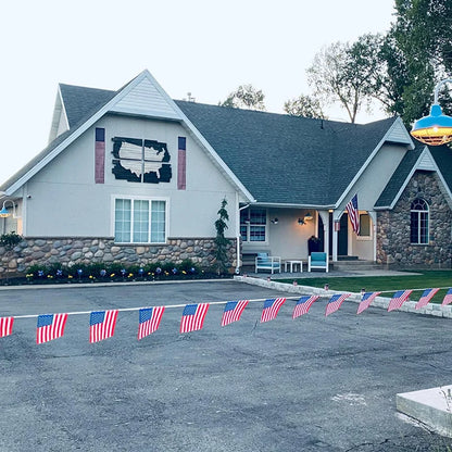 American Flags String Banner