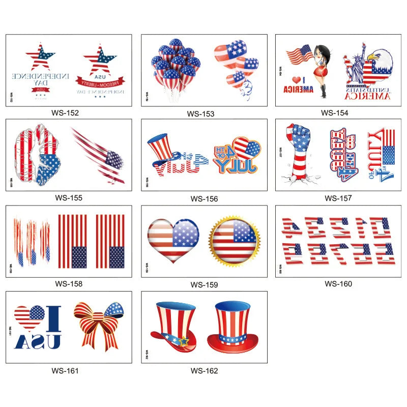 Waterproof America Tattoos