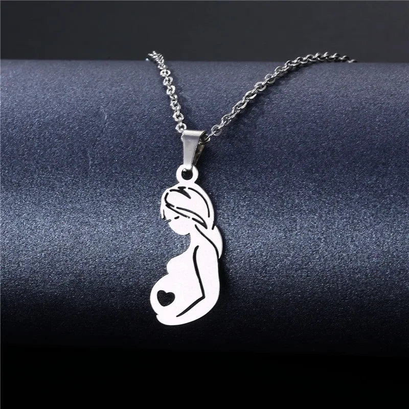 Mama Letter Pendant Necklace