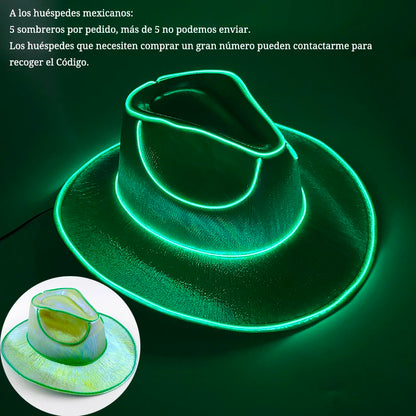 Light Up Bar Cowboy Hat