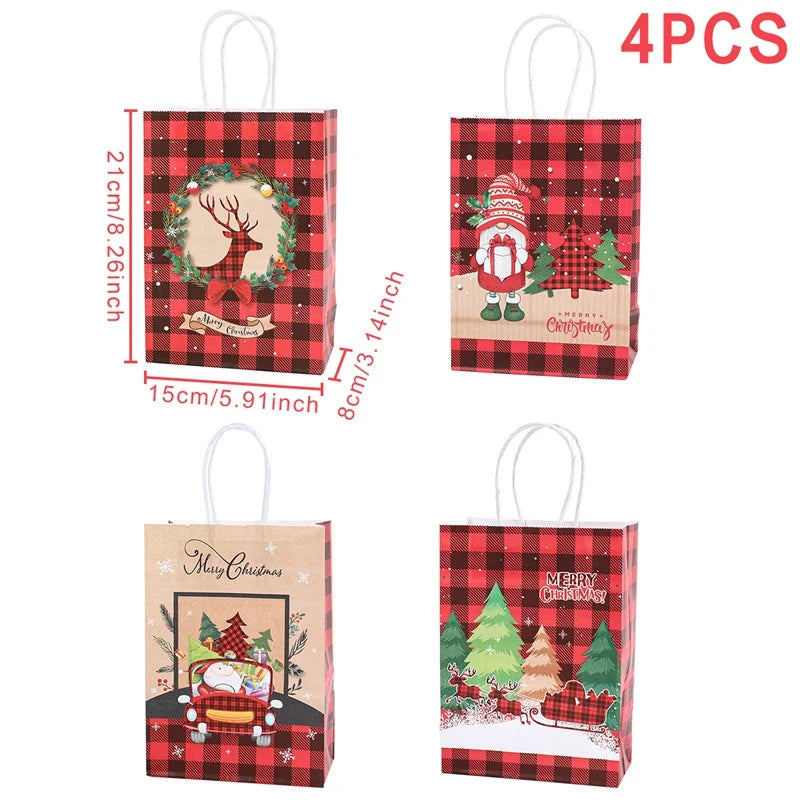 Christmas Kraft Paper Bag