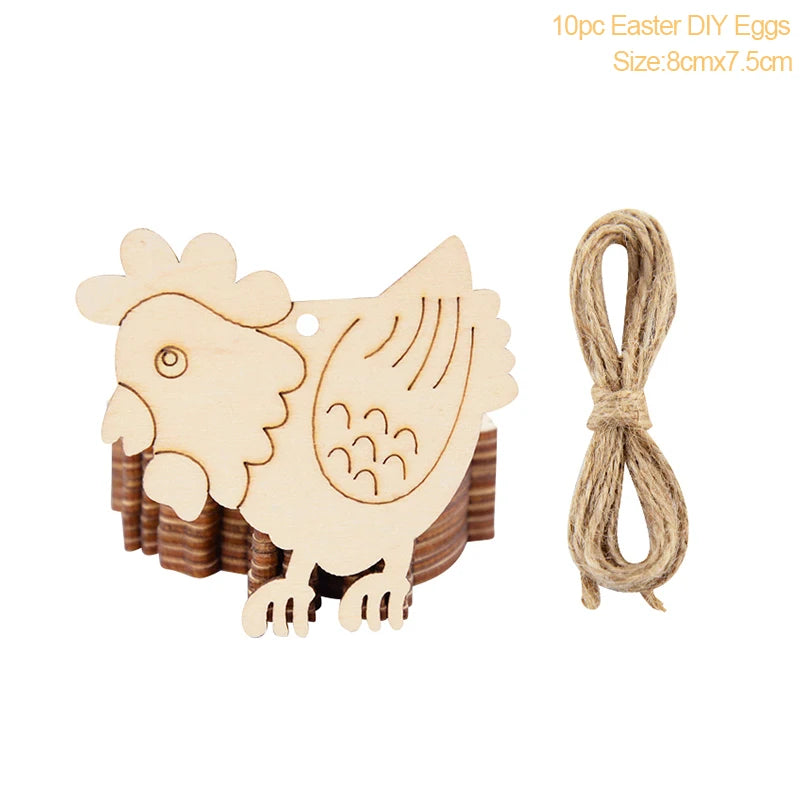 Multiple Wooden Easter Decoration