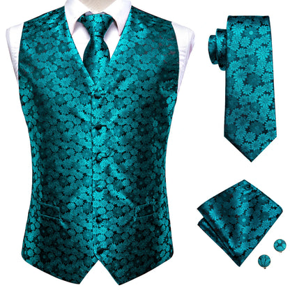 Men Colorful Vest + Tie