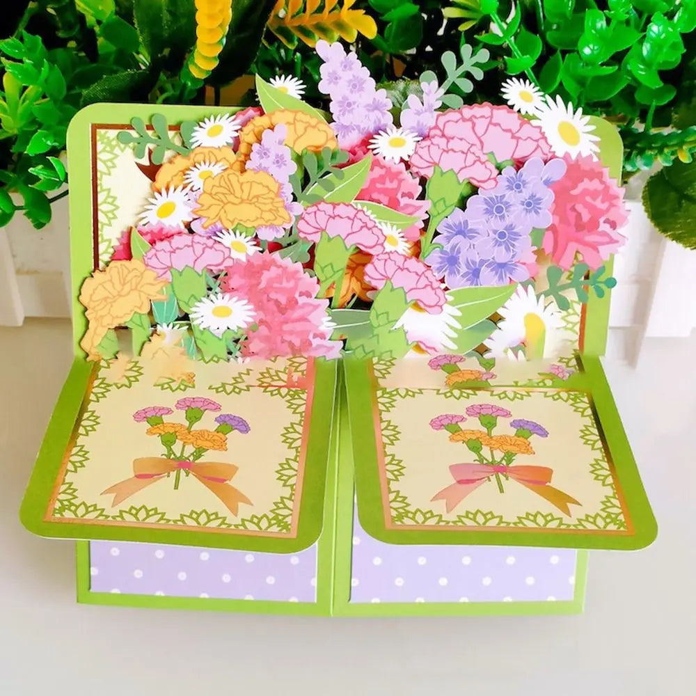 Bouquet Greeting Card 3D Pop-up