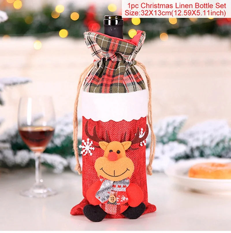 Christmas Wine Bottle Cover