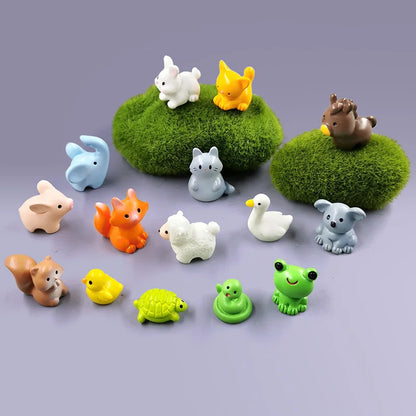 Miniature Animal Figurines 10Pcs