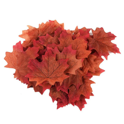 100/200Pcs Autumn Leaves