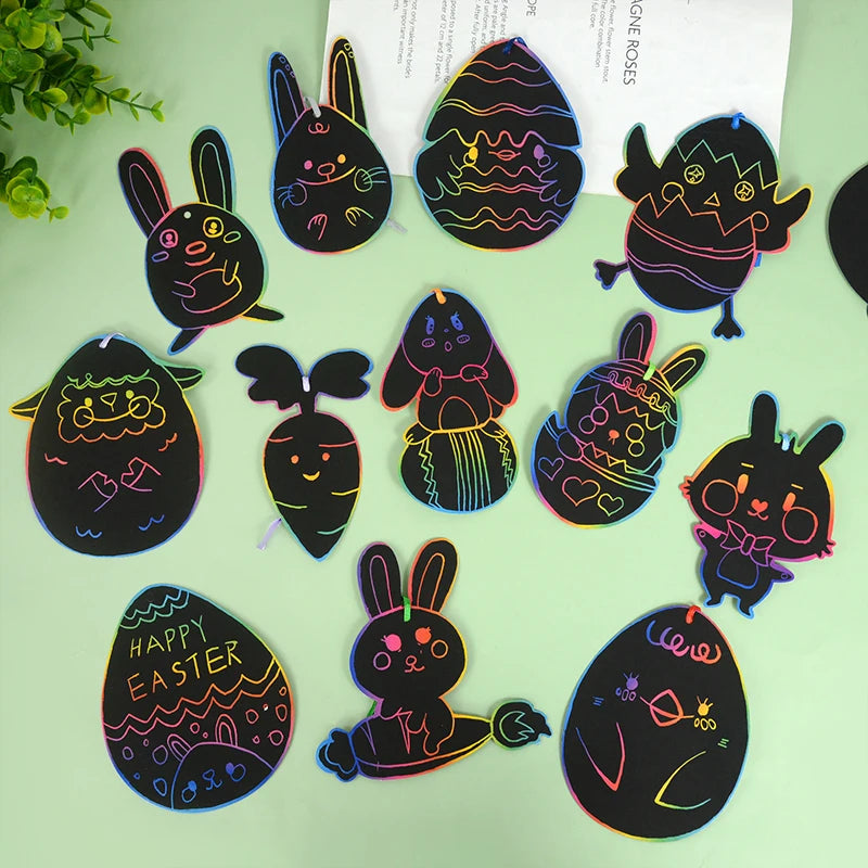 Easter Scratch Art Paper Set