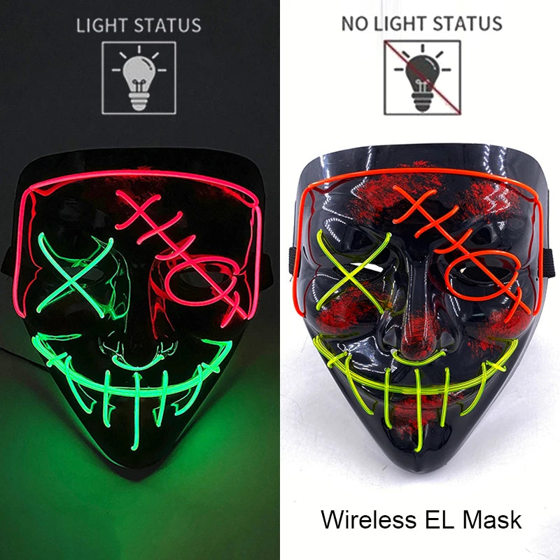 Neon LED Purge Mask