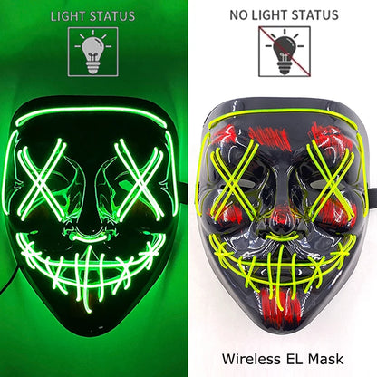 Neon LED Purge Mask