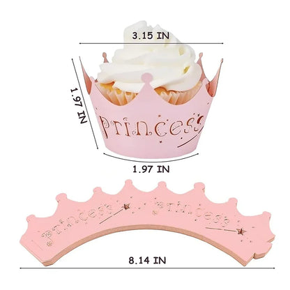 Princess Cupcake Wrappers 10pcs