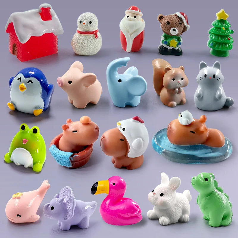 Miniature Animal Figurines 10Pcs