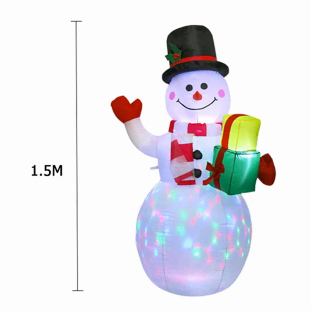 LED Christmas Inflatable Snowman 1.5M