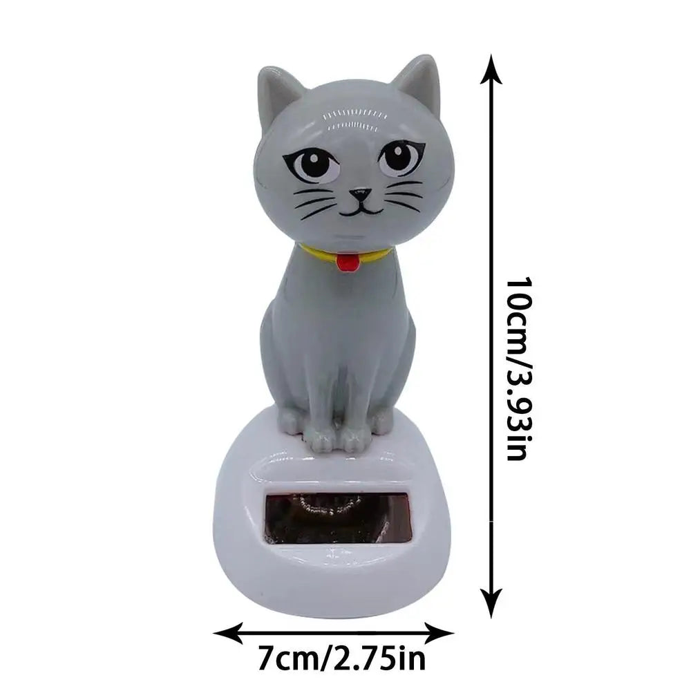 Solar Energy Cat Bobblehead