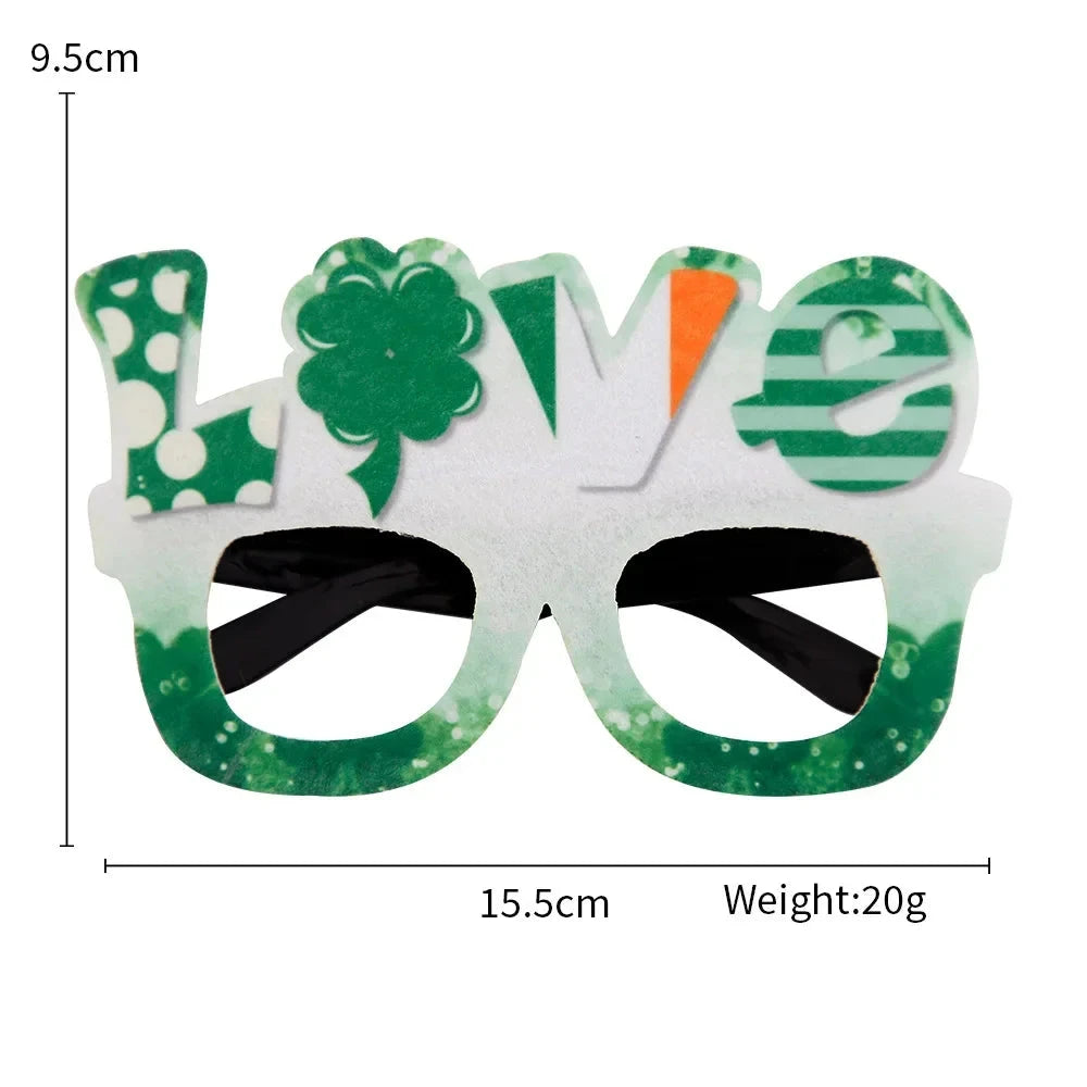 St. Patrick Shamrock Glasses