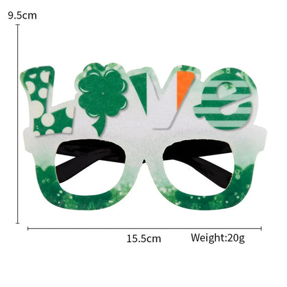 St. Patrick Shamrock Glasses