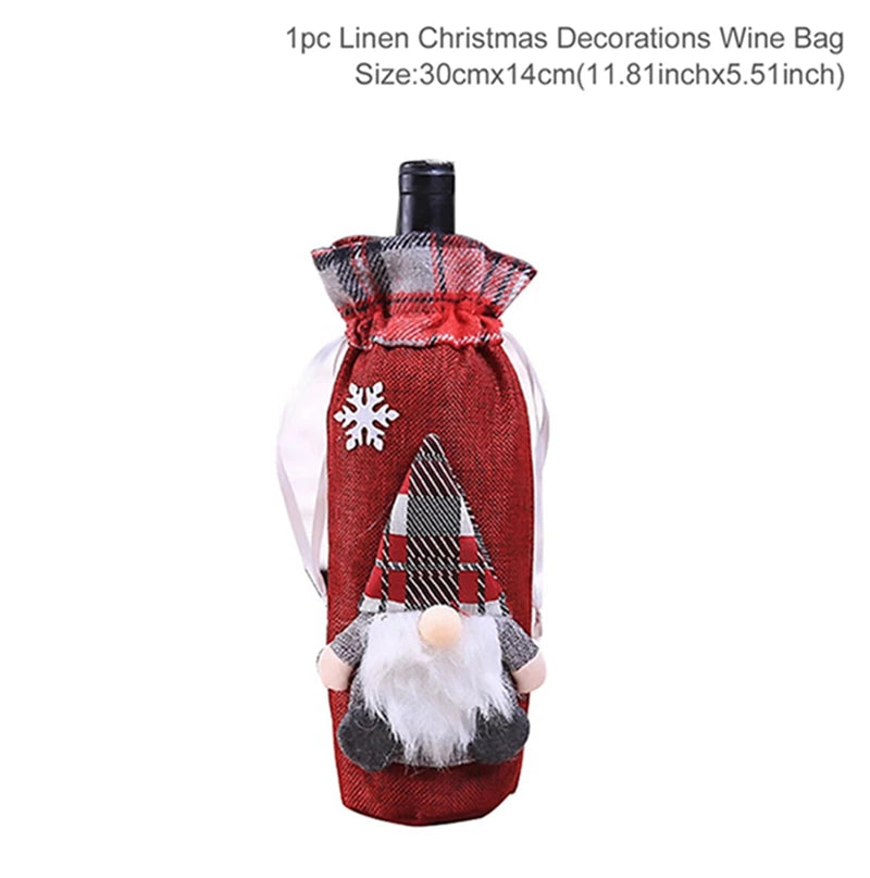 Christmas Wine Bottle Cover