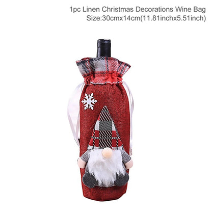 Christmas Wine Bottle Cover