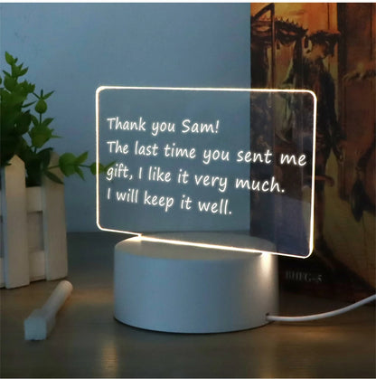 Desk Lamp Note/Message Board