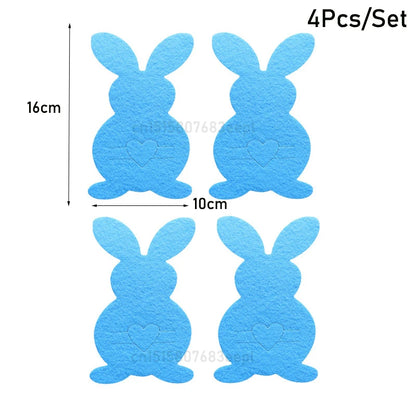 Easter Felt Cutlery Holder 4Pcs