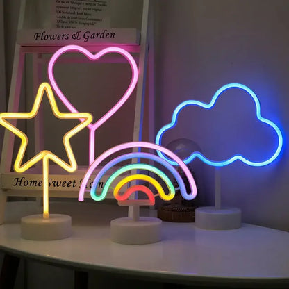 Neon Sign Light Figures