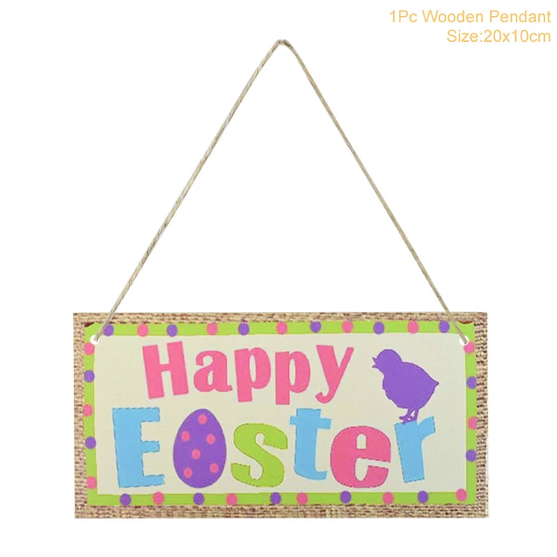 Multiple Wooden Easter Decoration