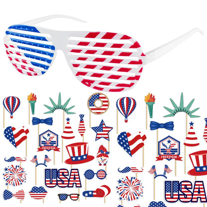 American Style Glasses & Photobooth Props