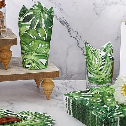 Tropical Leaf Napkins 20Pcs