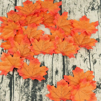 100/200Pcs Autumn Leaves