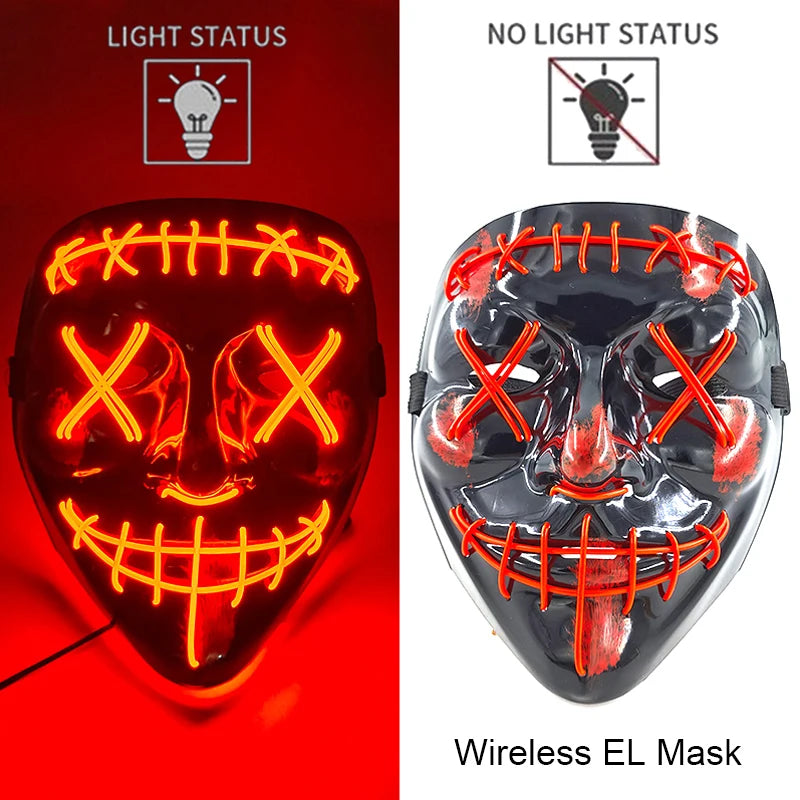 Neon LED Purge Mask